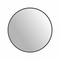 Modern Round Wall Mirror Frame - 60cm Black